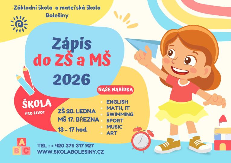 Zápis MŠ a ZŠ